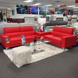 Special Offer Now‼️Gorgeous Red Sofa&Loveseat $599