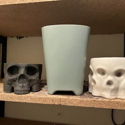 2 Ceramic 1 3D Printed Pots