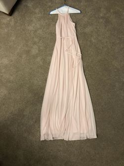 David’s Bridal Blush Bridesmaid Dress size 6