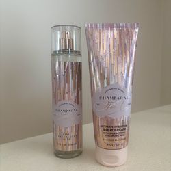 🥂 Champagne Toast Ultimate Hydration Body Cream & Fine Fragrance Mist set for $20