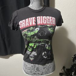 Grave Digger Monster Truck Show Unisex KIDS CHILDRENS tee No Tag But Most Likely A Size Small/Medium