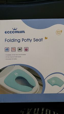 Folding potty training toilet seat cover
