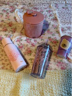 Starbucks pink sakura cookie jar