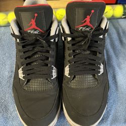 Nike Air Jordan 4 golf shoes black/red 