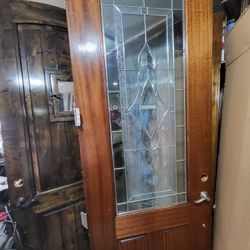 36x95 Mahogany Solid Wood Front Door 🚪  $$
