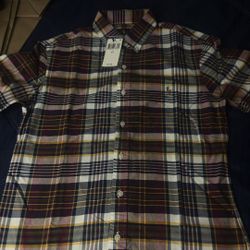 Ralph Lauren  Short Sleeve Plaid Shirt Size Small 