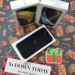 Apple iPhone SE 2nd Gen - $1 DOWN TODAY, NO CREDIT NEEDED