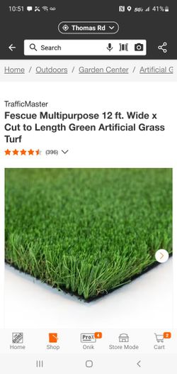 Artificial Turf Brand New Full Roll 12 X 56
