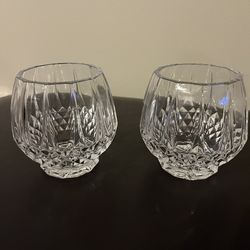 Vintage Cristal D’Arques Longchamp Clear Lead Crystal Votives(2)