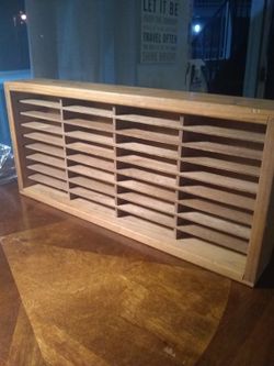 Nappa Valley Box Co. Wooden Cassette Box Shelf