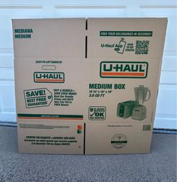 (16) Unused U-Haul Medium Size Boxes