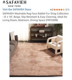 Beautiful faux rug 8x10
