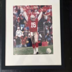 Joe Montana 8x10 Framed Autographed Photo