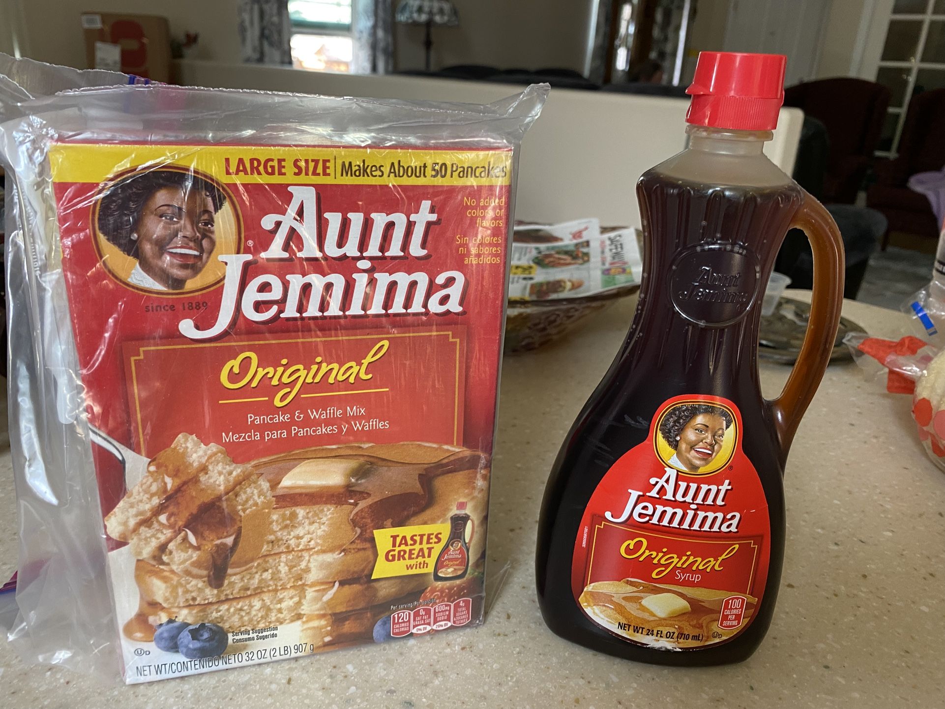 Aunt Jemima Pancakes and Syrup - New In Box. Just for Collecting