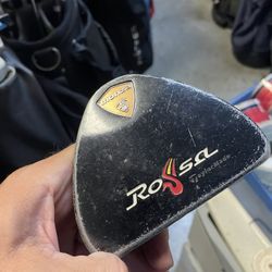 taylormade Rossa Monza golf putter in right hand 34 shaft