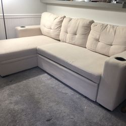 Sleeper Sofa with Reversible Chaise