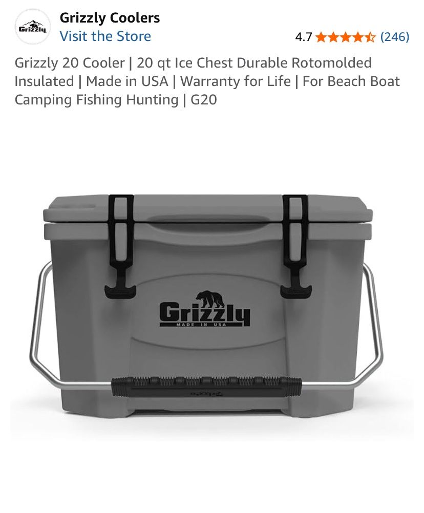 Grizzly Cooler Brand New in Box