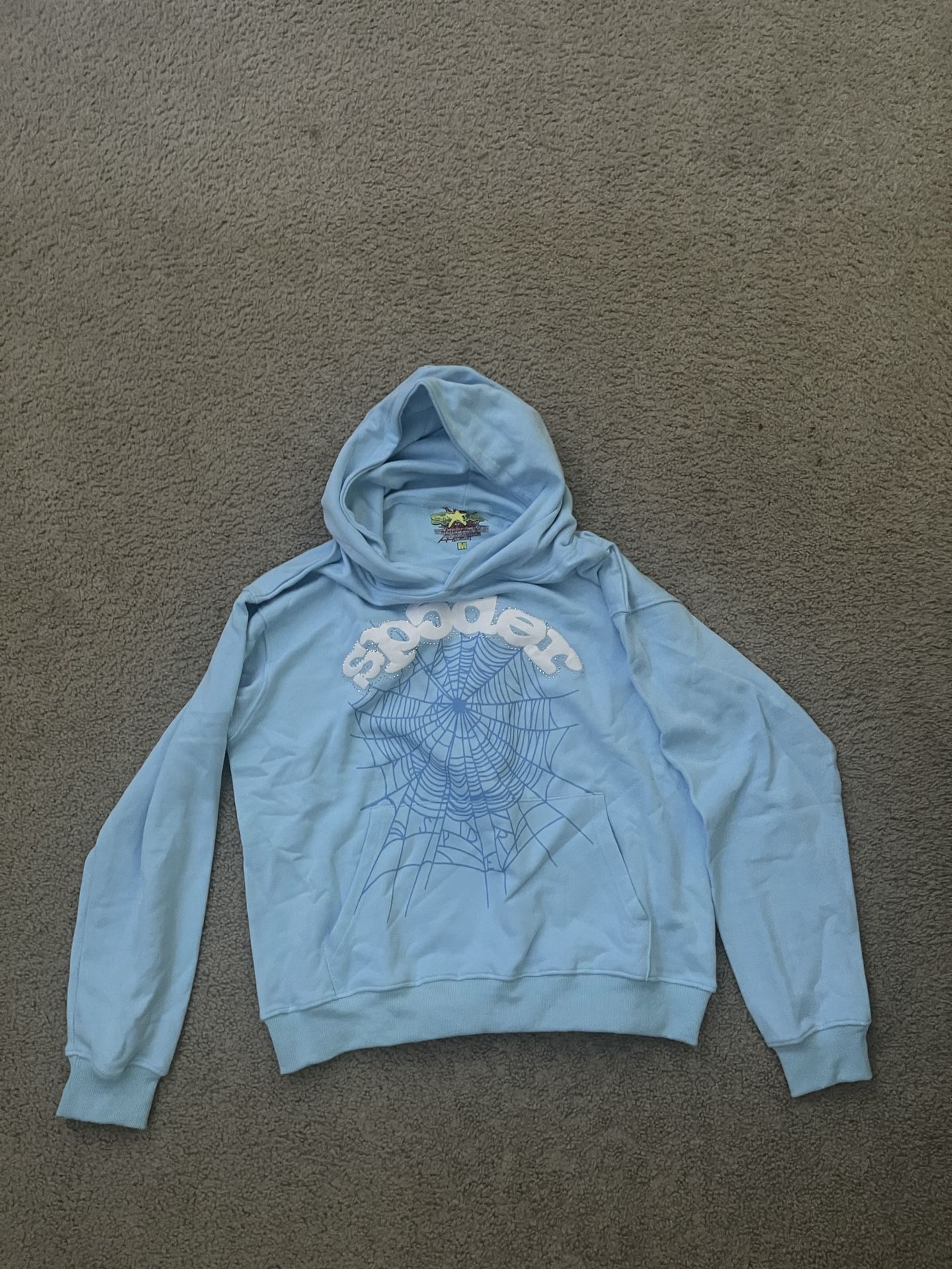 Sky Blue Sp5der Hoodie