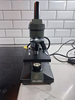 Vintage Ken-A-Vision Inverted Microscope Laboratory Classroom Scope - Tested