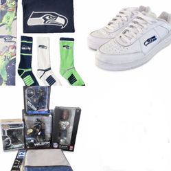 Seattle Seahawks  -  Shoes, Figures,  Tee