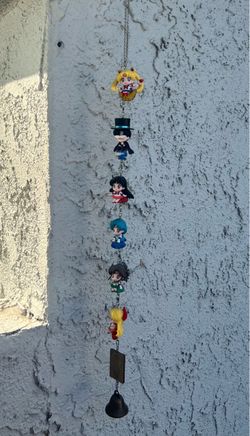 Sailor Moon Chibi Figurine Hanging Wind Chime / Decor