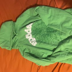 Green Spider Hoodie Size: L
