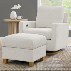 Thomasville Arland Park Swivel Glider Chair with Storage Ottoman $399.99