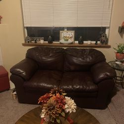 Leather couch “ Chocolate Brown”