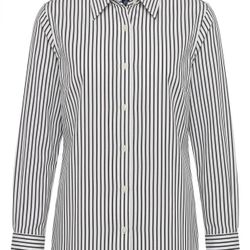NEW with tags, Cotton blend dress shirt, Chaps Classics, black and white striped