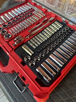Milwaukee - Combination Wrench set + Packout Socket sets