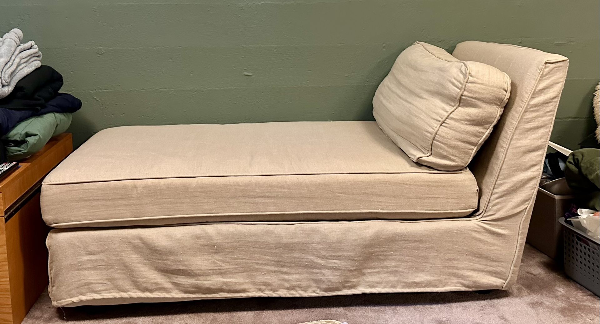 Cream Chaise Lounge