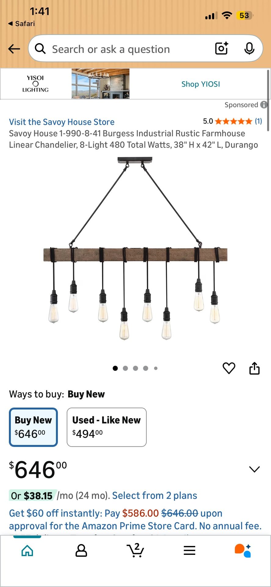 Selling Lights/lamp For Restaurant/house