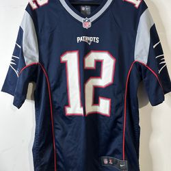 🔥 NEW ENGLAND PATRIOTS FOOTBALL SHIRT JERSEY NIKE 472802-419 sz S MEN #12 BRADY