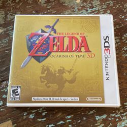 Nintendo 3DS Zelda Ocarina Of Time Video Game 