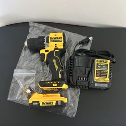 NEW 20-Volt Dewalt Drill Kit: Atomic Brushless Drill Driver (DCD794) + 2.0Ah Battery + 4amp Charger