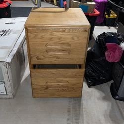 Wooden File Cabinet 