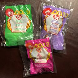 McDonalds Beanie Babies 9 10 & 12