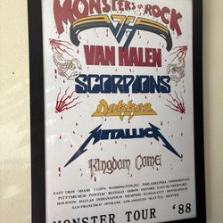 80s Monsters Of Rock poster
