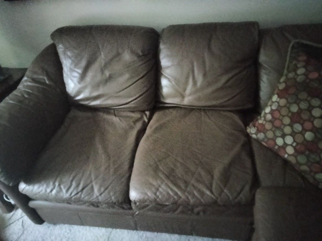 Leather Sectional