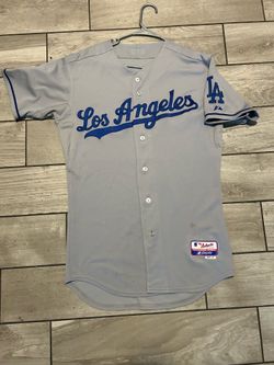 Majestic Athletic Los Angeles Dodgers  Jersey Large Grey authentic