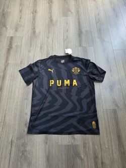 Puma Psychedelic New Levels Black Soccer Jersey Mens Size XL