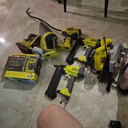 Ryobi Tool Set all These Tools
