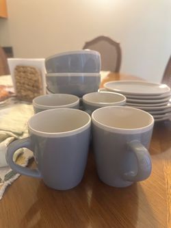 Set of Mugs, Bowls, Little Plates and Small Plates