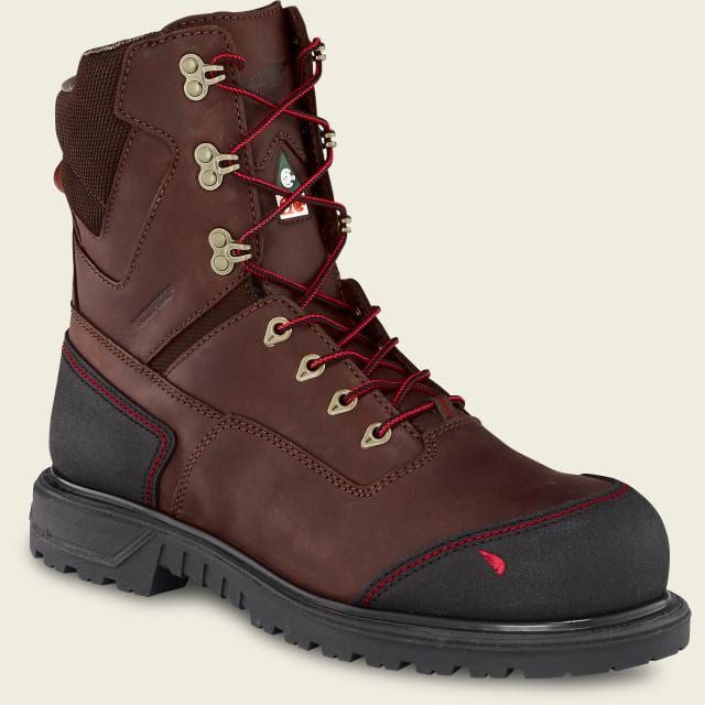 Red Wing Men’s 3524 BRNR XP Waterproof Leather Work Steel Toe Boots Size 10.5 E2