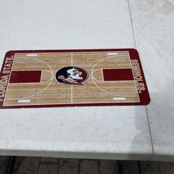 Florida State Seminole basketball license plate