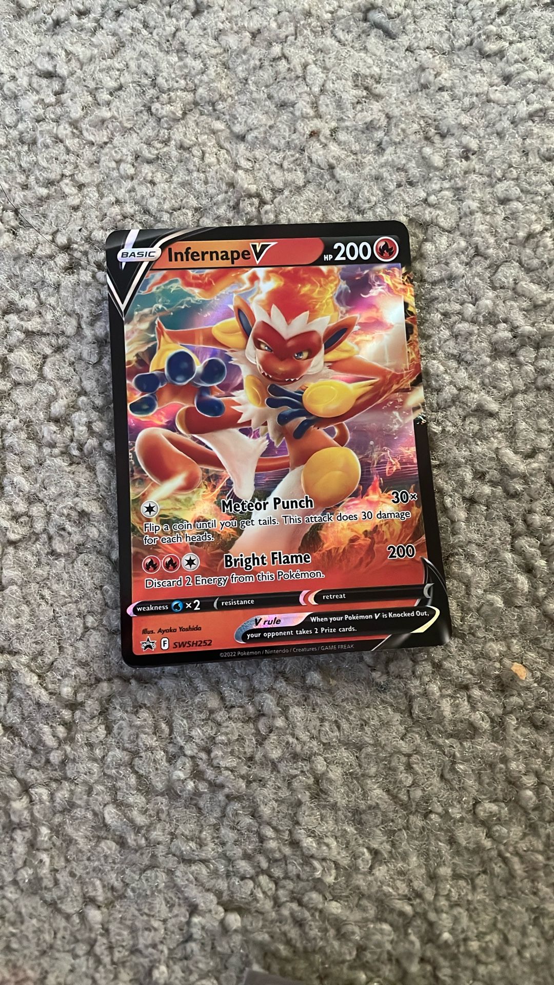 Infernape V Pokémon Card