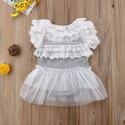 Baby Onesie Lace Romper with Tutu