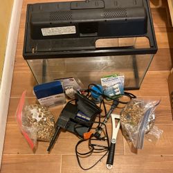 10gal Aquarium With Filter and Accesories