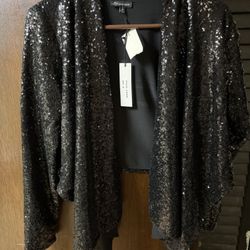 New Women’s Sequence Top Size Medium With Tags 