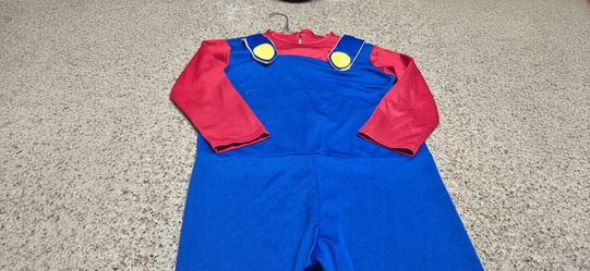 Super Mario Costume Set Jumpsuit Hat & Inflatable Belly  - Rubie's Size Medium